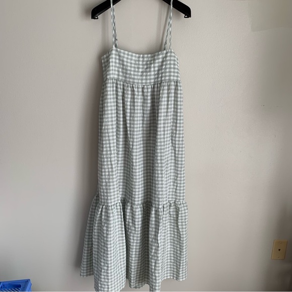 Petal & Pup Green Gingham Maxi Dress - Picture 2 of 10